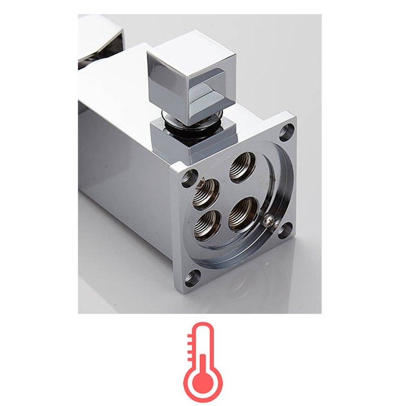 Bateria wannowa stojąca 3-otworowa prostokątna BANG