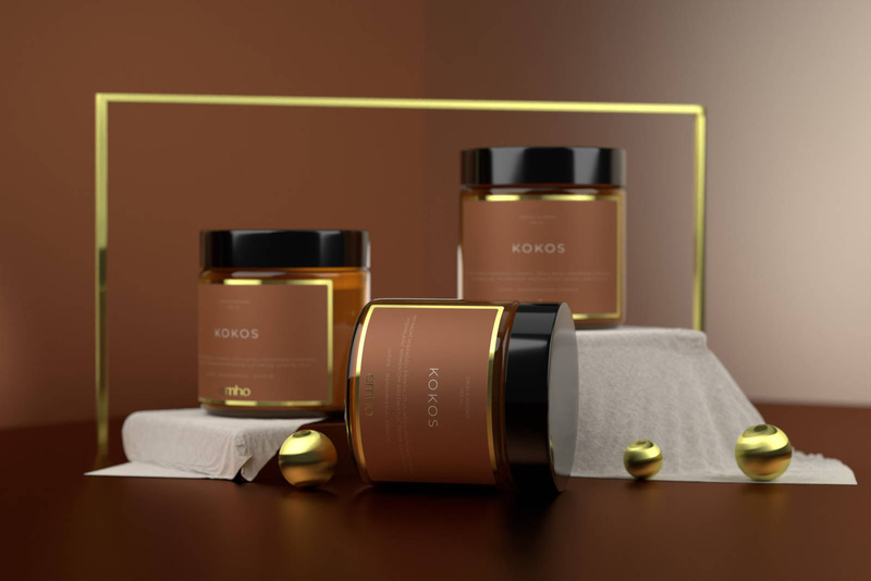 Świeca sojowa zapachowa EMHO KOKOS 100 ml