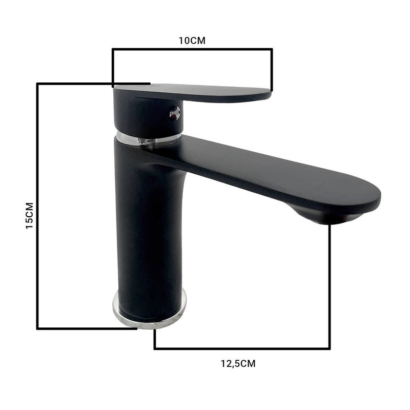 Bateria umywalkowa LIAM czarna
