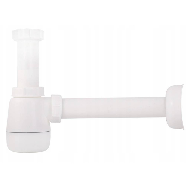 Syfon do umywalki biały rurowy PVC