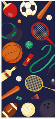 Ręcznik plażowy szybkoschnący z mikrofibry 70x140 SPORT