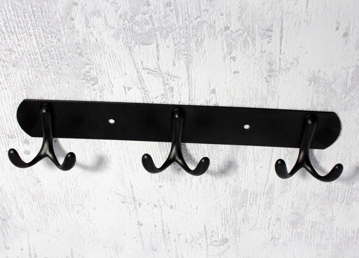 Wieszak łazienkowy motylek czarny 002