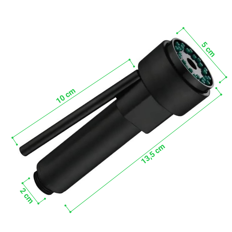 Słuchawka do baterii rączka z wyciąganą wylewką NEO black