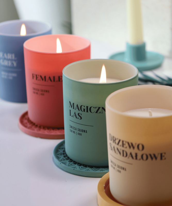 Świeca sojowa zapachowa DRZEWO SANDAŁOWE 200ml