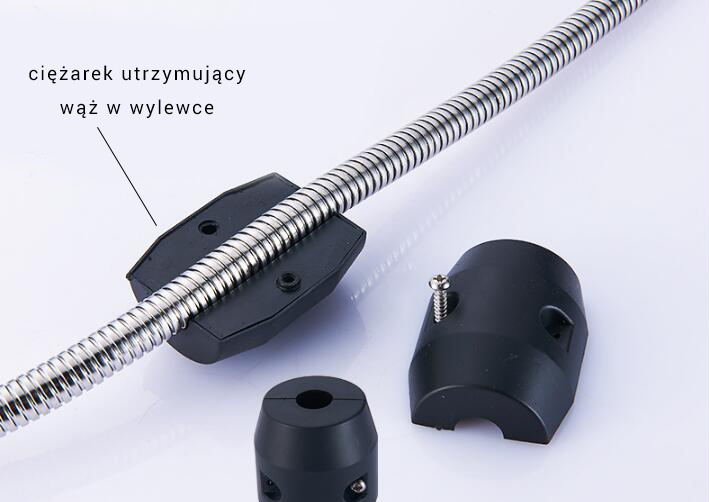 Bateria kuchenna zlewozmywakowa z wyciąganą wylewką CARO CHROM