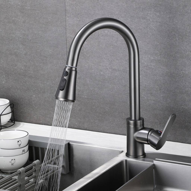 Bateria kuchenna GRAFIT z wyciąganą wylewką 3F