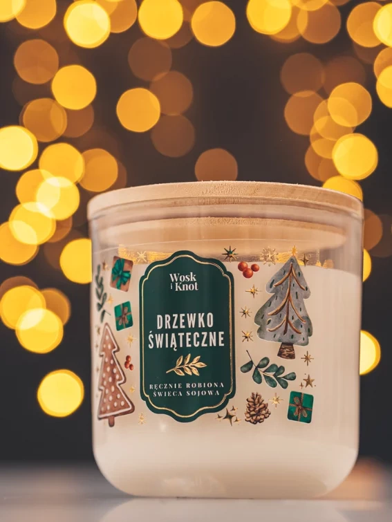 Świeca sojowa zapachowa DRZEWKO ŚWIĄTECZNE 400ml