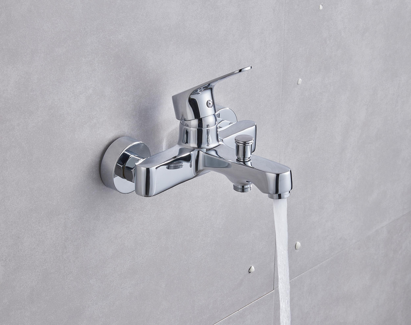 Bateria wannowa ścienna FOCUS chrom