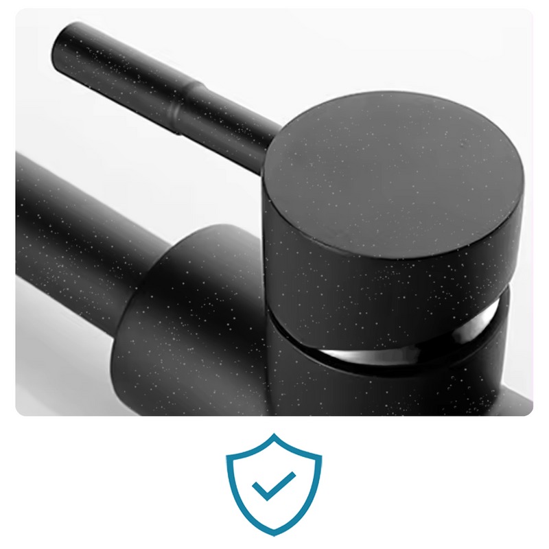 Bateria kuchenna czarna nakrapiana GRANIT