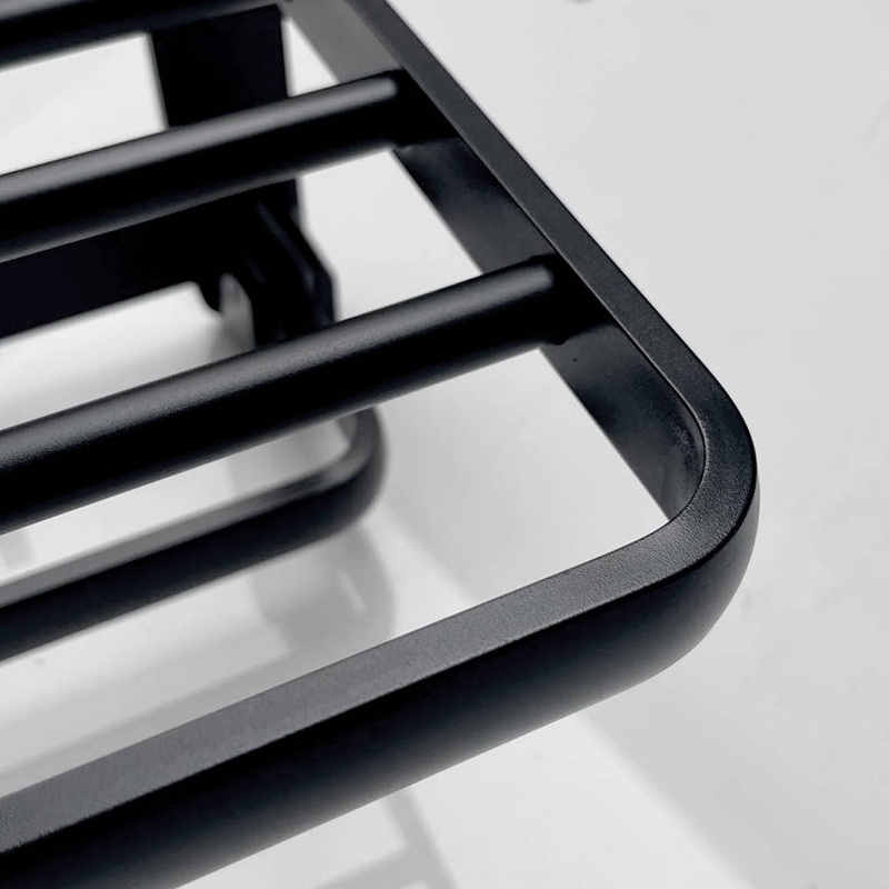 Wieszak łazienkowy ścienny na ręczniki czarny