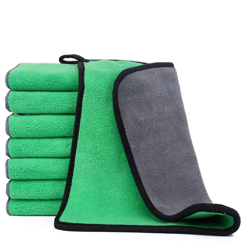 Ścierka z mikrofibry zielona do osuszania 40x30