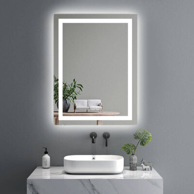 Lustro podświetlane LED 60x80 cm prostokątne J08