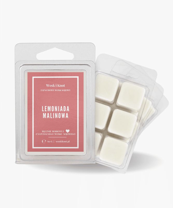 Wosk zapachowy sojowy do kominka Lemoniada Malinowa