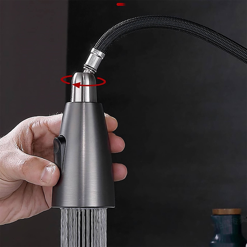 Wąż nylonowy do baterii kuchennej z obrotową końcówką