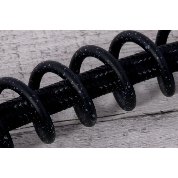 Bateria kuchenna z wyciąganą wylewką czarna DUAL BLACK DOTS