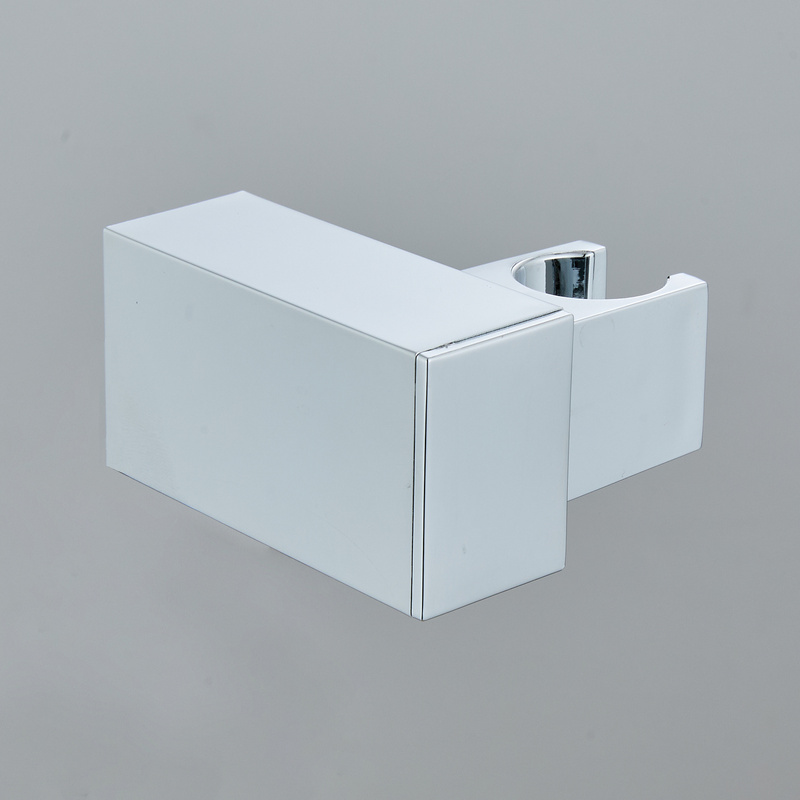 Uchwyt prysznicowy na słuchawkę natryskową ruchomy obrotowy kwadratowy chrom