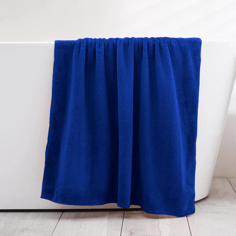 Ręcznik kąpielowy MIKRO granatowy z mikrofibry 70x140 szybkoschnący