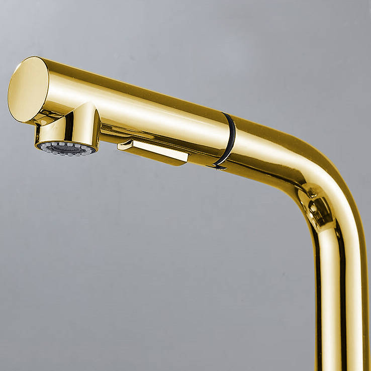Bateria kuchenna złota z wyciąganą wylewką GAJA