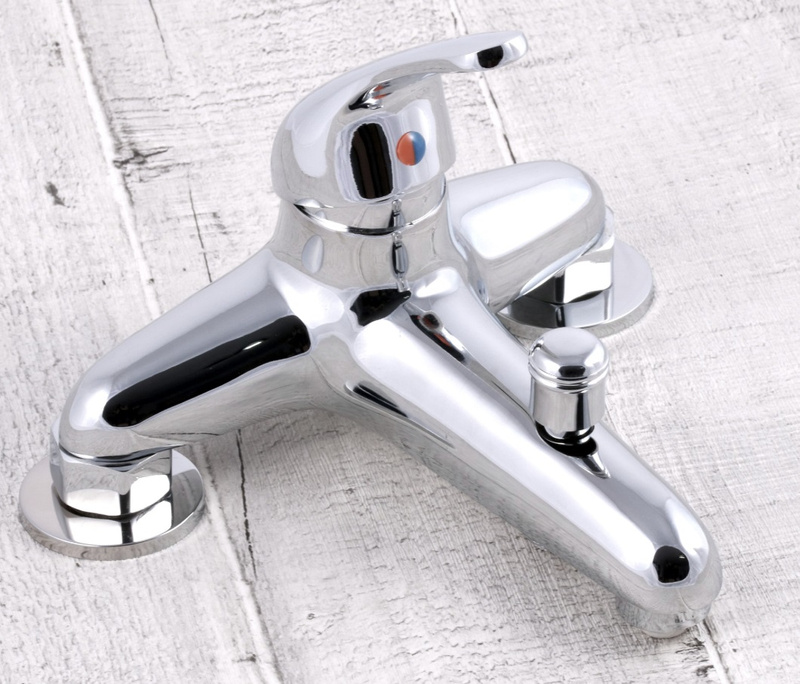 Bateria wannowa nawannowa stojąca kran mosiądz MAMBO