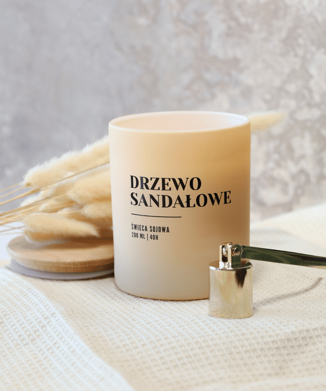 Świeca sojowa zapachowa DRZEWO SANDAŁOWE 200ml