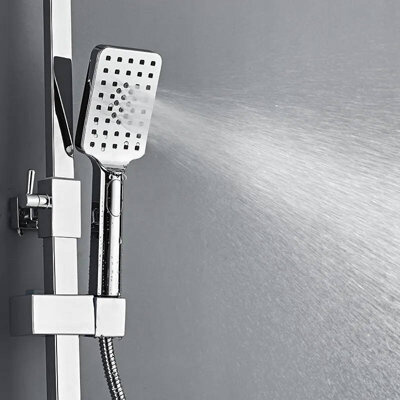 Słuchawka prysznicowa ekologiczna 3-funkcyjna kwadratowa