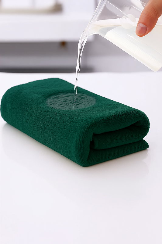 Ręcznik kąpielowy MIKRO butelkowy zielony z mikrofibry 70x140 szybkoschnący