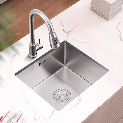 Zlewozmywak stalowy 37x45 inox + syfon GRATIS podblatowy, podwieszany