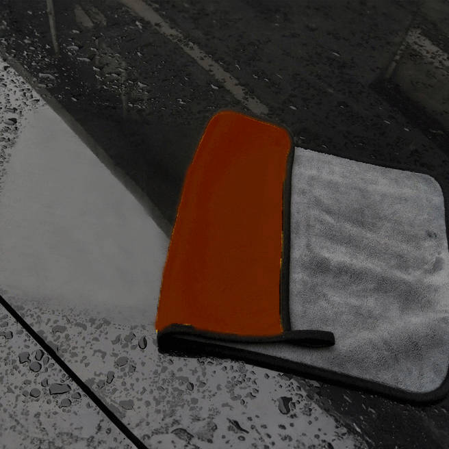 Ścierka z mikrofibry brązowa do osuszania 40x30