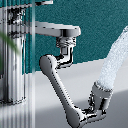 Perlator mosiężny przedłużka do kranu obrotowa 1080° 2-funkcyjna