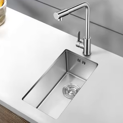 Zlewozmywak stalowy 22x44 inox + syfon GRATIS podblatowy, podwieszany