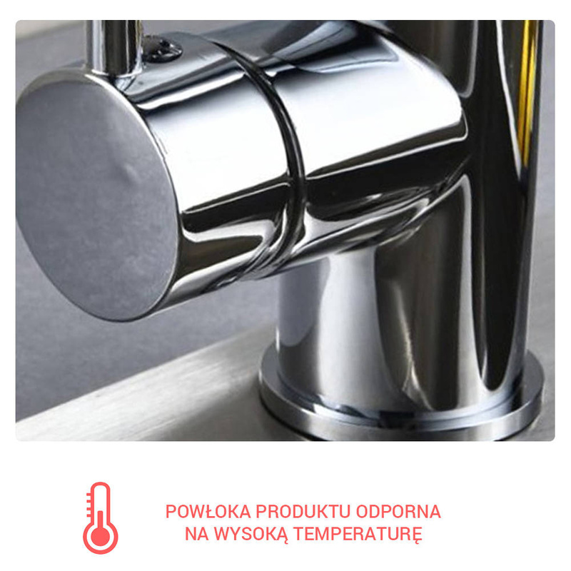 Bateria kuchenna z wyciąganą wylewką TUBO CHROM