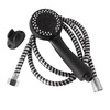 Zestaw prysznicowy czarny wąż słuchawka uchwyt