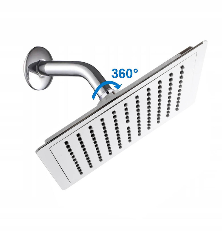 Zestaw prysznicowy deszczownica + słuchawka CARO