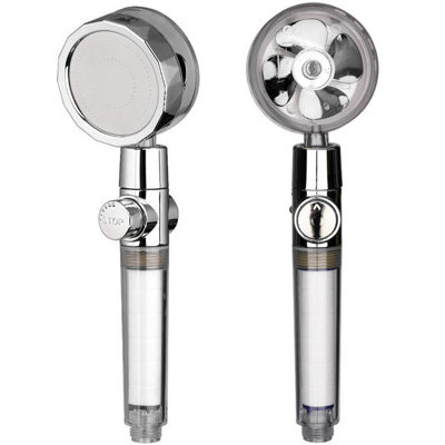 Słuchawka prysznicowa TURBO EKO z turbiną wentylatorem CRYSTAL