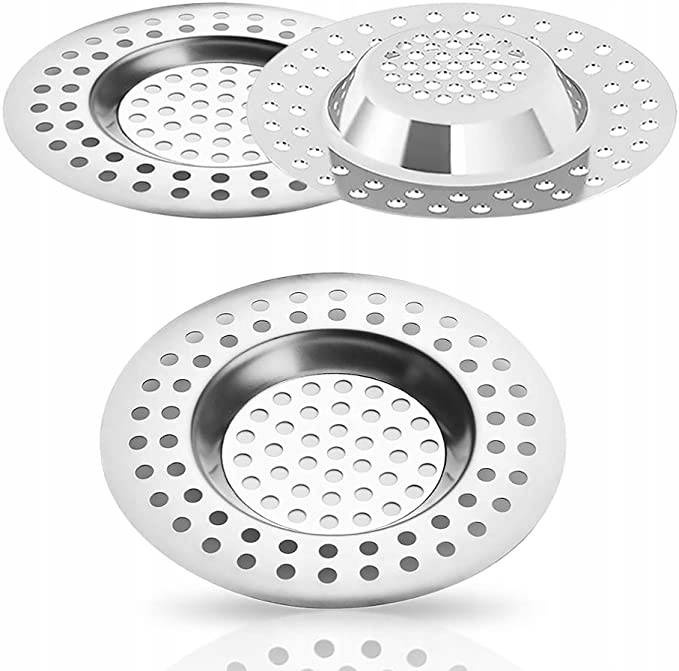 Sitko korek do zlewozmywaka stalowy nierdzewny 2szt