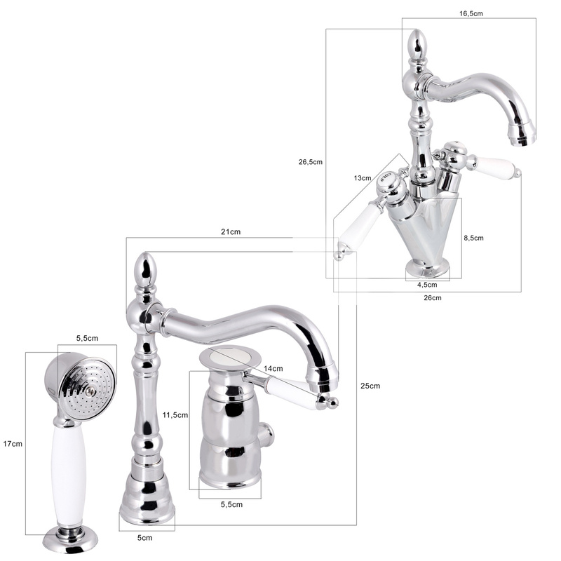 Zestaw baterii łazienkowych ROYAL