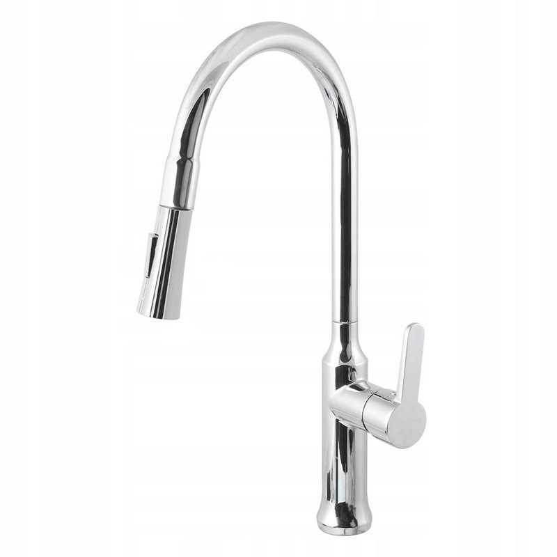 Bateria kuchenna z wyciąganą wylewką SIENA CHROM