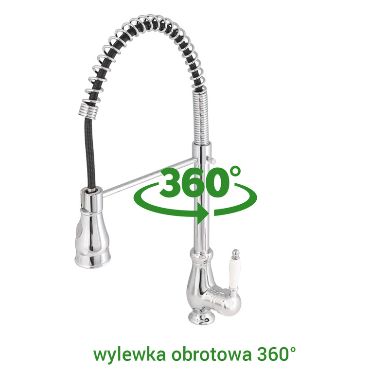 Bateria kuchenna PANAMA z wyciąganym wężem