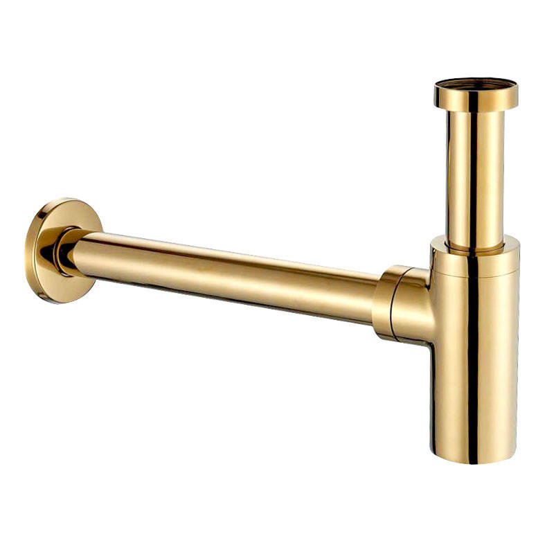 Syfon złoty+ korek click clack złoty z przelewem