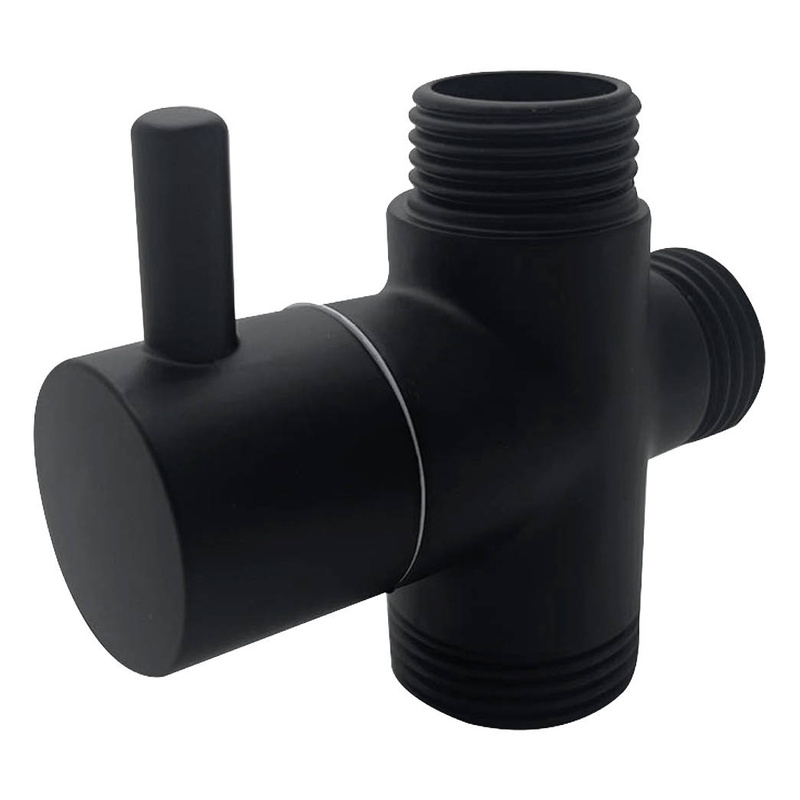 Zawór przełącznik czarny kolumny deszczownica 1/2x1/2x3/4