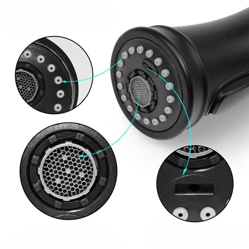 Perlator rączka słuchawka do baterii kuchennej CLASSIC retro czarna