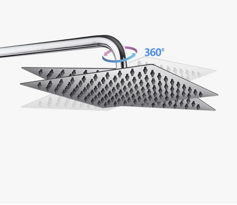 Deszczownica prysznicowa stalowa cienka 30cm