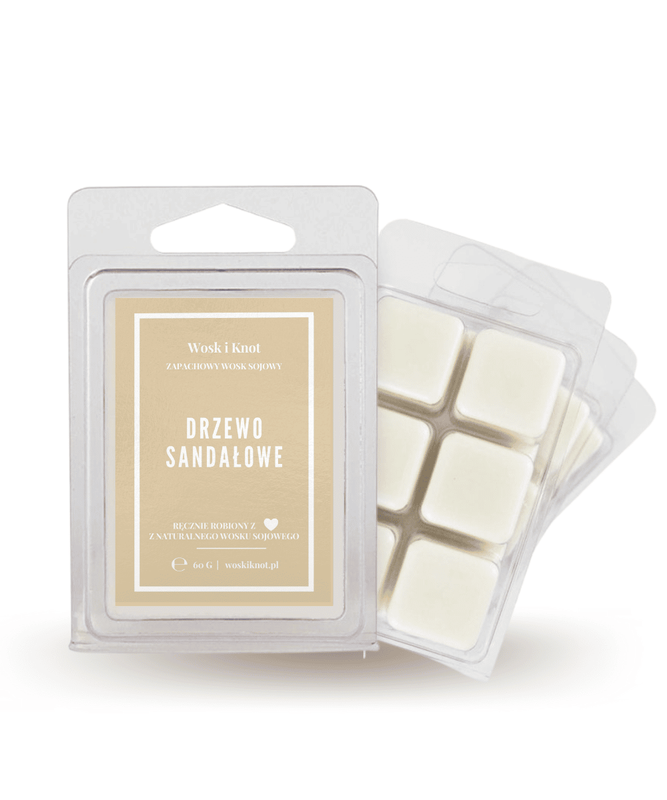 Wosk zapachowy sojowy do kominka Drzewo Sandałowe