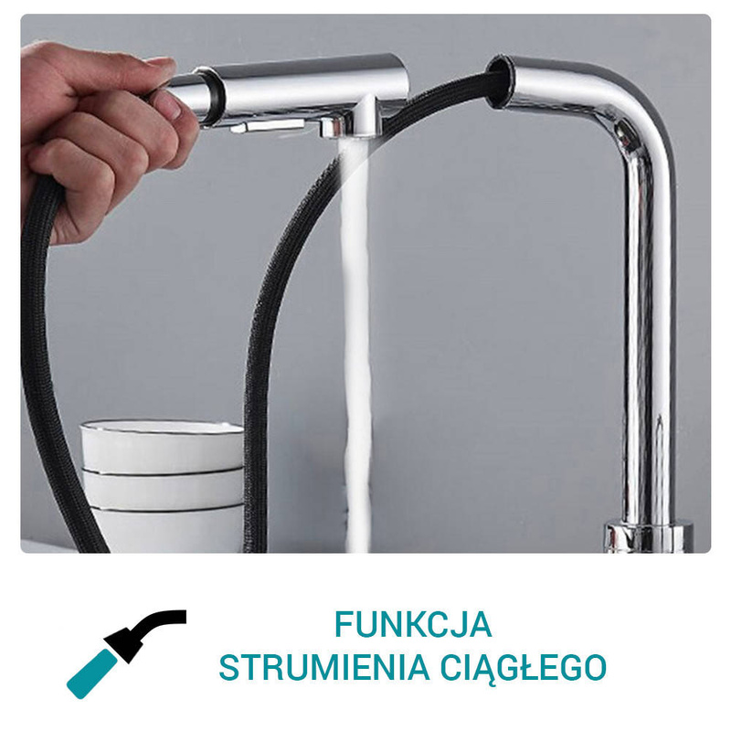 Bateria kuchenna GAJA z wyciągana wylewką