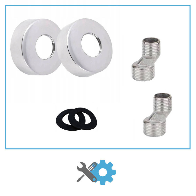 Bateria wannowa ścienna z szeroką wylewką wodospad IDEAL