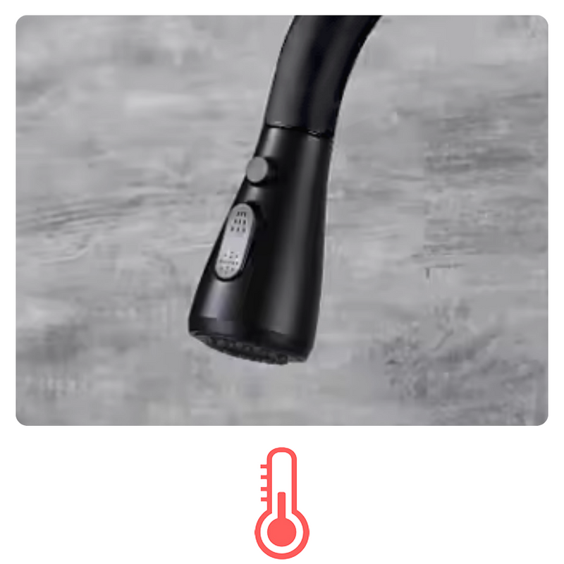 Bateria kuchenna z wyciąganą wylewką RENA BLACK