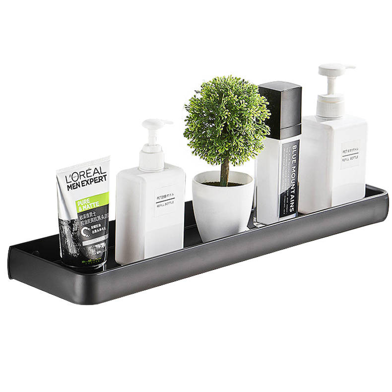 Półka łazienkowa wisząca czarna LOFT 40cm