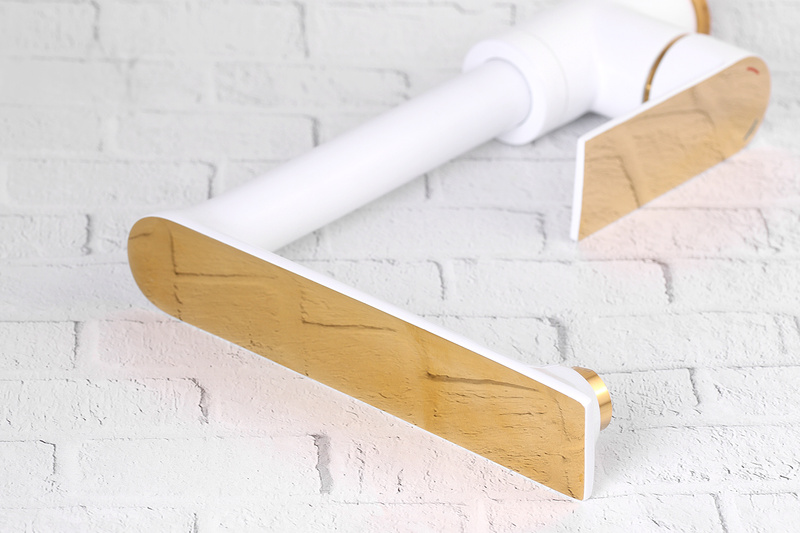 Bateria kuchenna biało-złota VITA