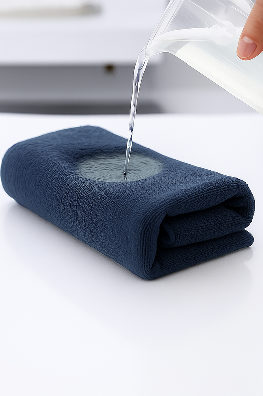 Ręcznik kąpielowy MIKRO niebieski z mikrofibry 50x100 szybkoschnący