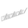 Wieszak łazienkowy biały ESSA 4-uchwytowy